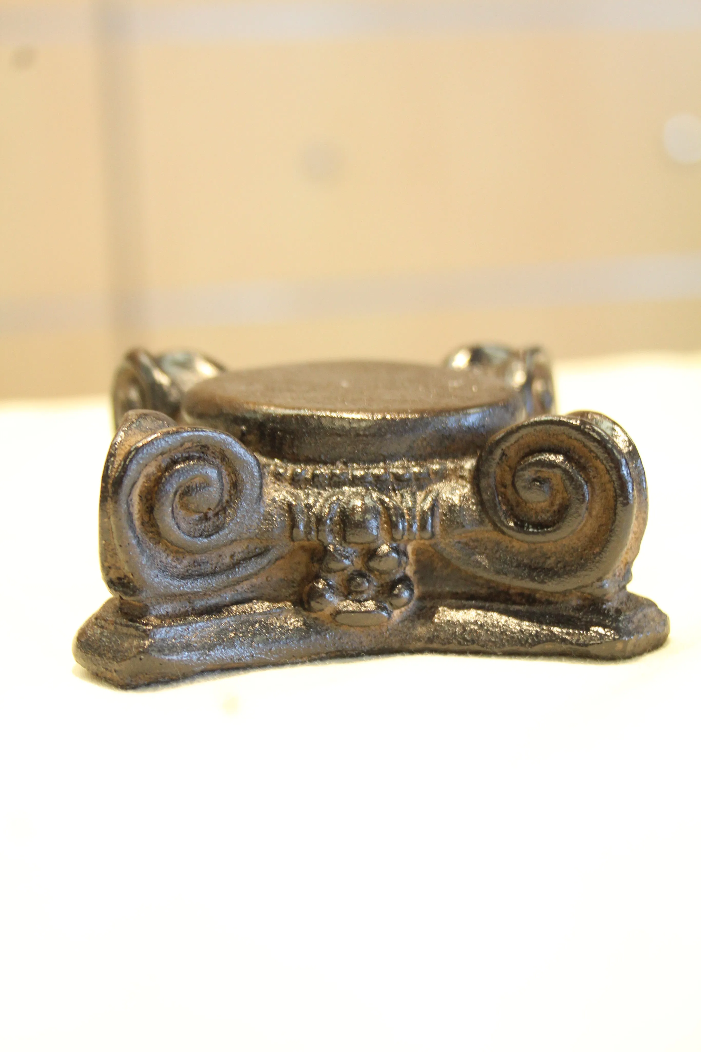 Pillar Candle Holder| 2" x 3" Ceramic Sandoval