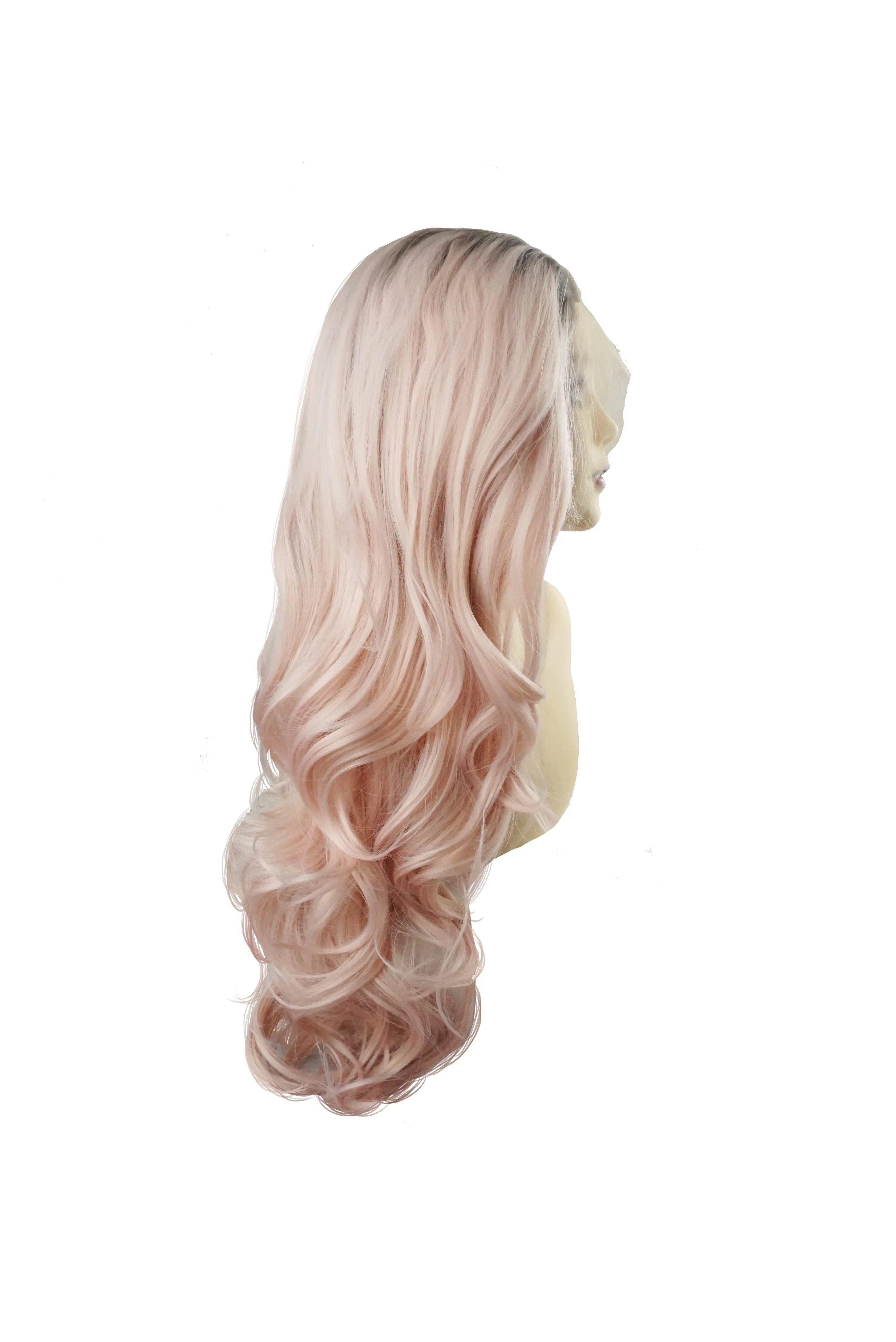 Pinkblack｜Synthetic Swiss Lace Front Wig