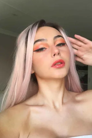 Pinkblack｜Synthetic Swiss Lace Front Wig