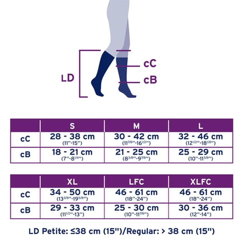 PR/1 JOBST ULTRASHEER WOMEN, KNEE HIGH, 20-30MMHG, SM, HONEY, CLOSED TOE