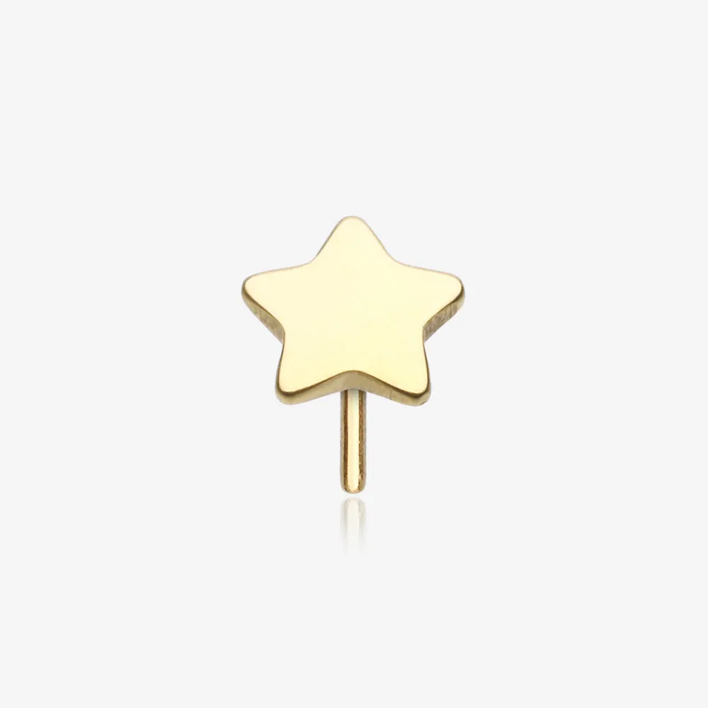 Pure24K Implant Grade Titanium OneFit Threadless Star Top Part