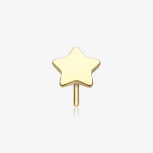 Pure24K Implant Grade Titanium OneFit Threadless Star Top Part
