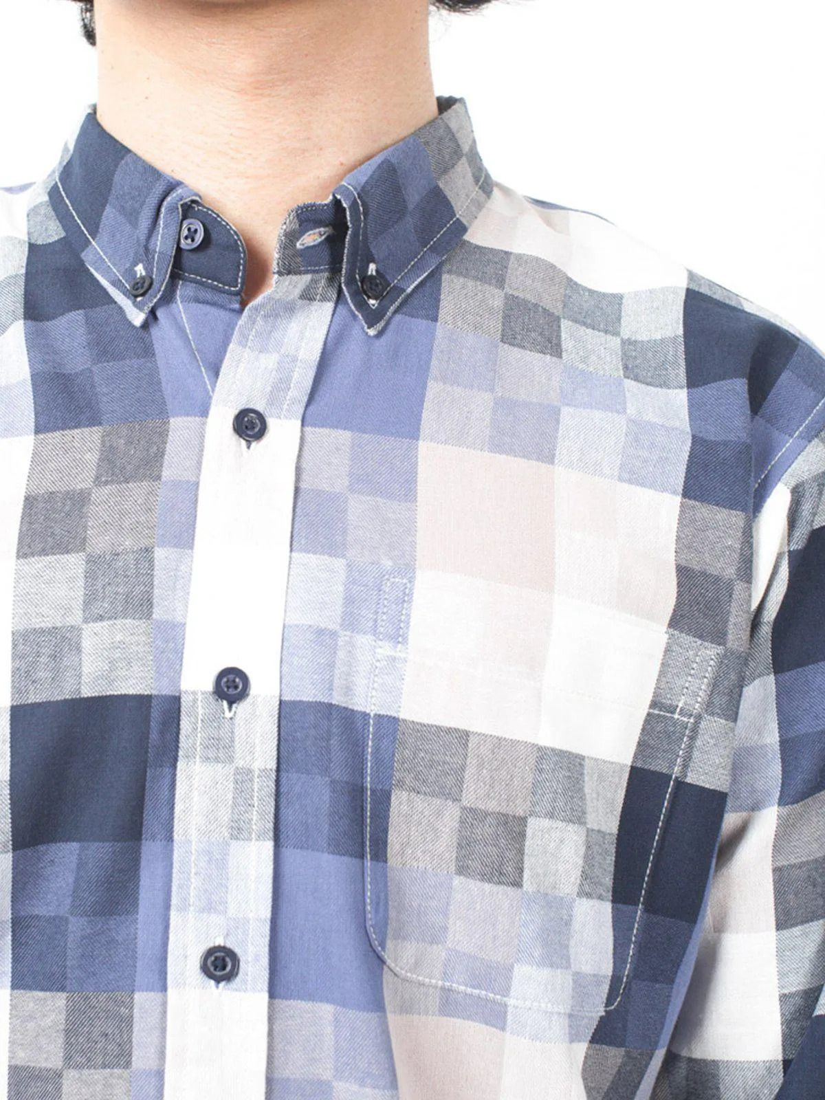 Qutn Button Down LS Crazy Square Oxford