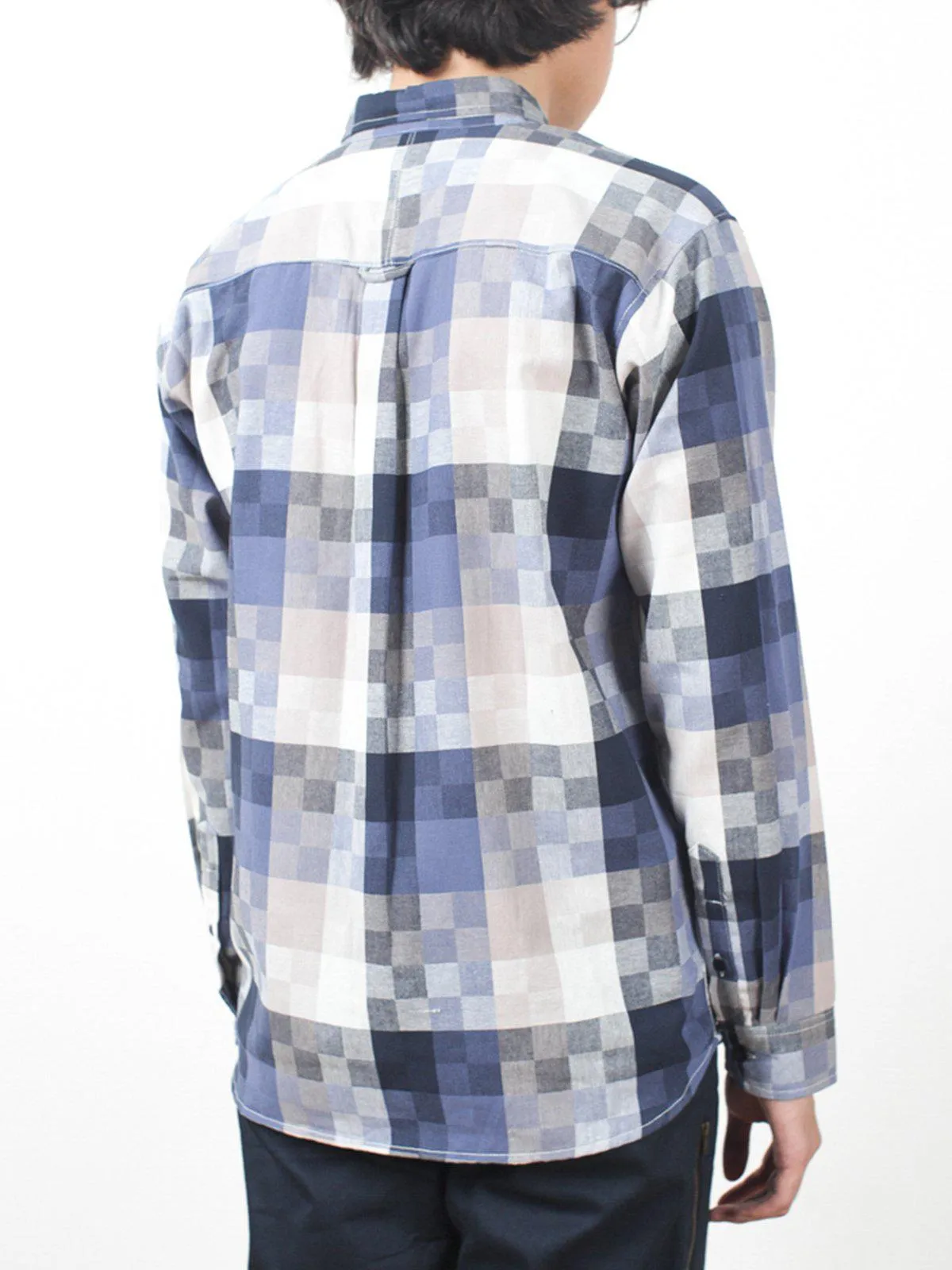Qutn Button Down LS Crazy Square Oxford