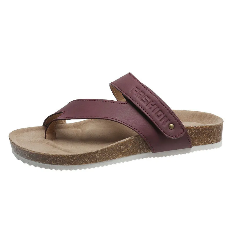 Ring Toe Thick-Sole Flip-Flop Sandals