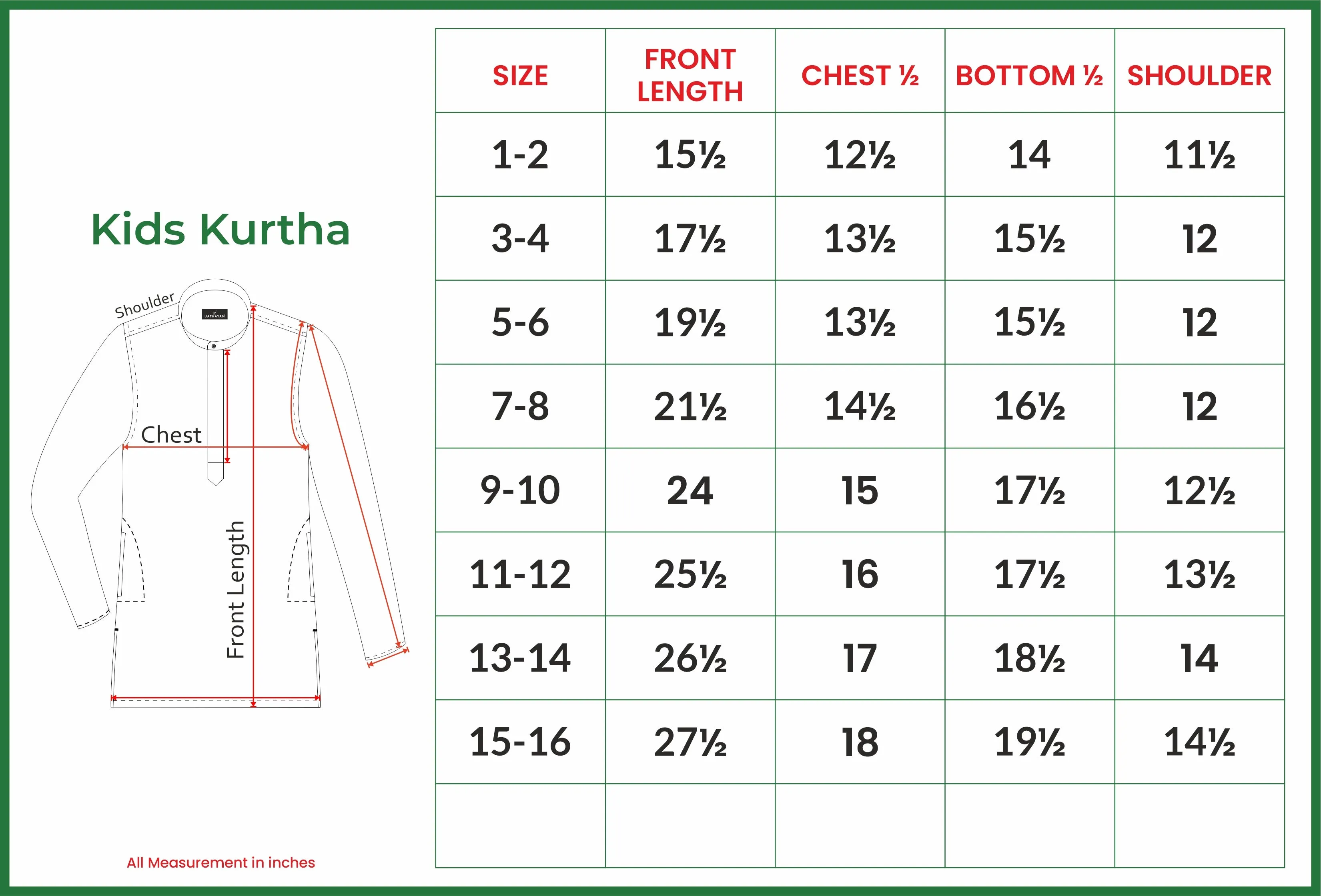 Shining Star - Greyish Green Kurta For Kids | Uathayam