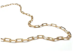 Silver Girl Paperclip Chain Necklace Gold Fill
