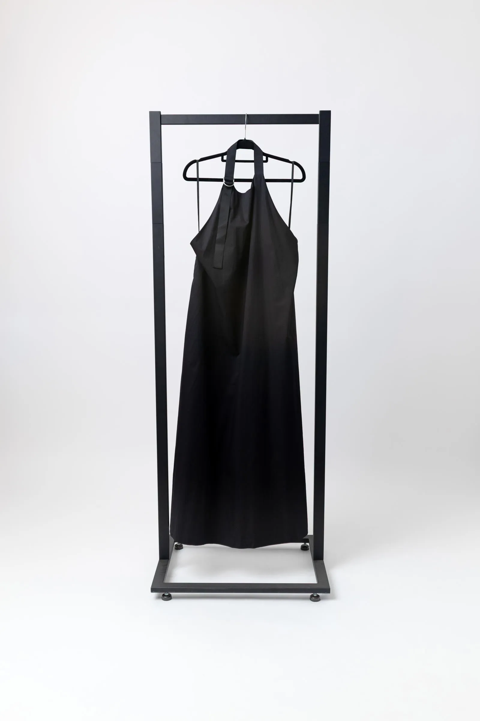 ST. AGNI Ring Detail Halter Dress - Black