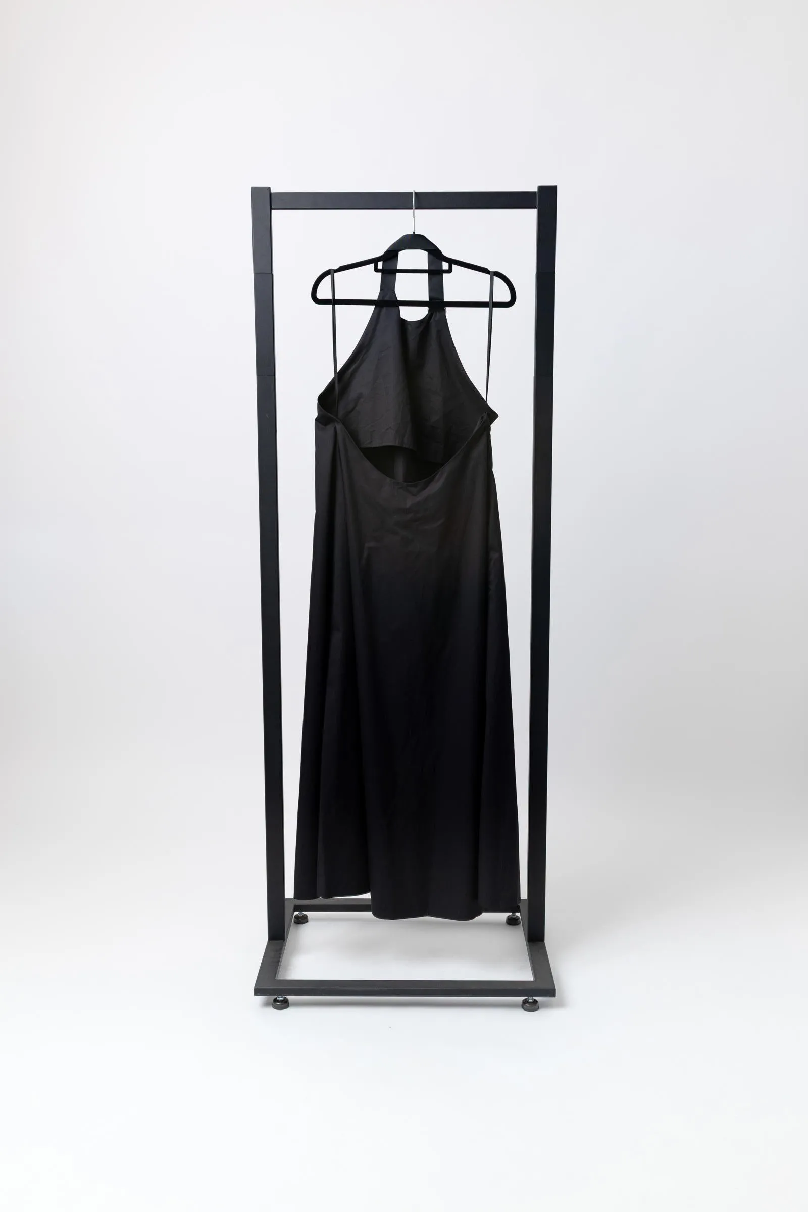 ST. AGNI Ring Detail Halter Dress - Black