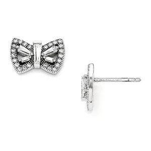 Sterling Silver Cubic Zirconia Post Earrings