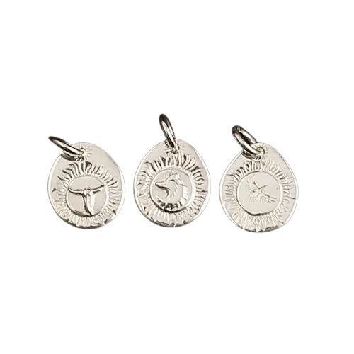 Tady King Stamped Animal Head Pendant
