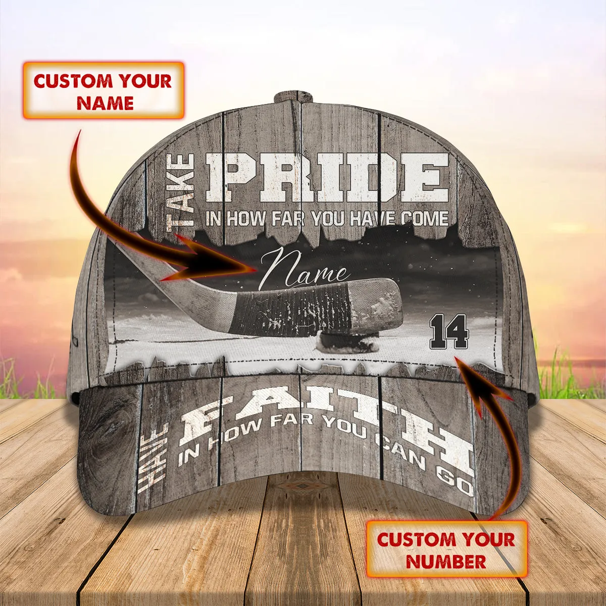 Take Pride In How Far You Have Come- Personalized Name Cap - Loop- T2k-235