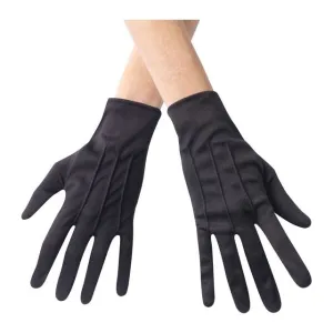 Theatrical Gloves W/Snap Black