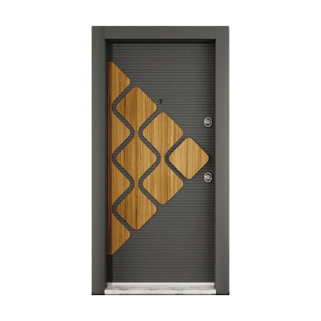 Turkish Luxury PVC Exterior Security Door - CK-7