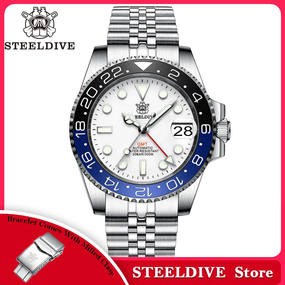 UK Warehouse- Steeldive SD1993 NH34 GMT Automatic Watch