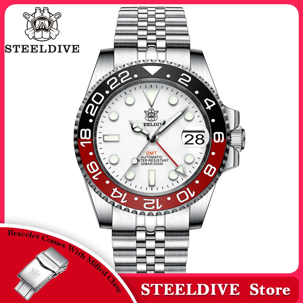 UK Warehouse- Steeldive SD1993 NH34 GMT Automatic Watch
