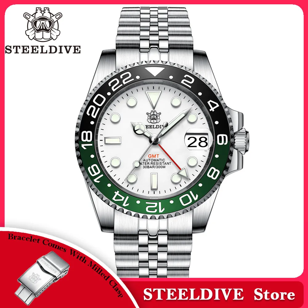 UK Warehouse- Steeldive SD1993 NH34 GMT Automatic Watch