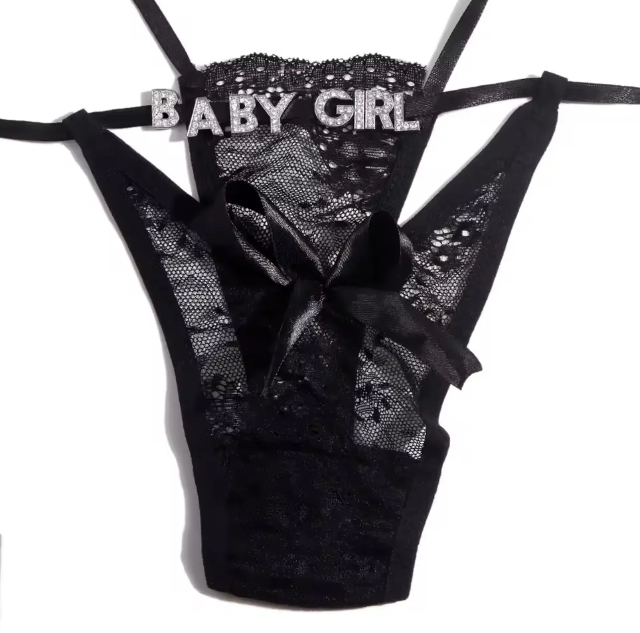 “Very Special” Personalized Crystal Letter G-String Panty