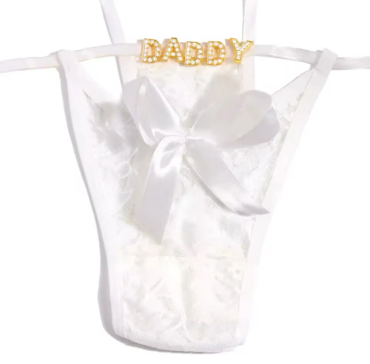 “Very Special” Personalized Crystal Letter G-String Panty