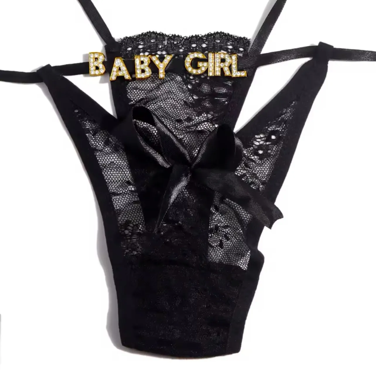 “Very Special” Personalized Crystal Letter G-String Panty