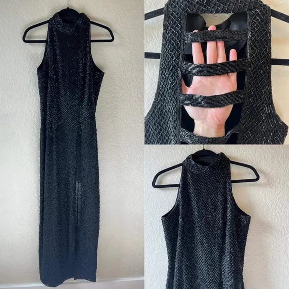 Vintage 90s beaded formal elegant goth romantic grunge witchy fairy dark vampire