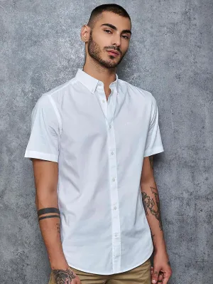 WHITE OXFORD SHIRT- S/S
