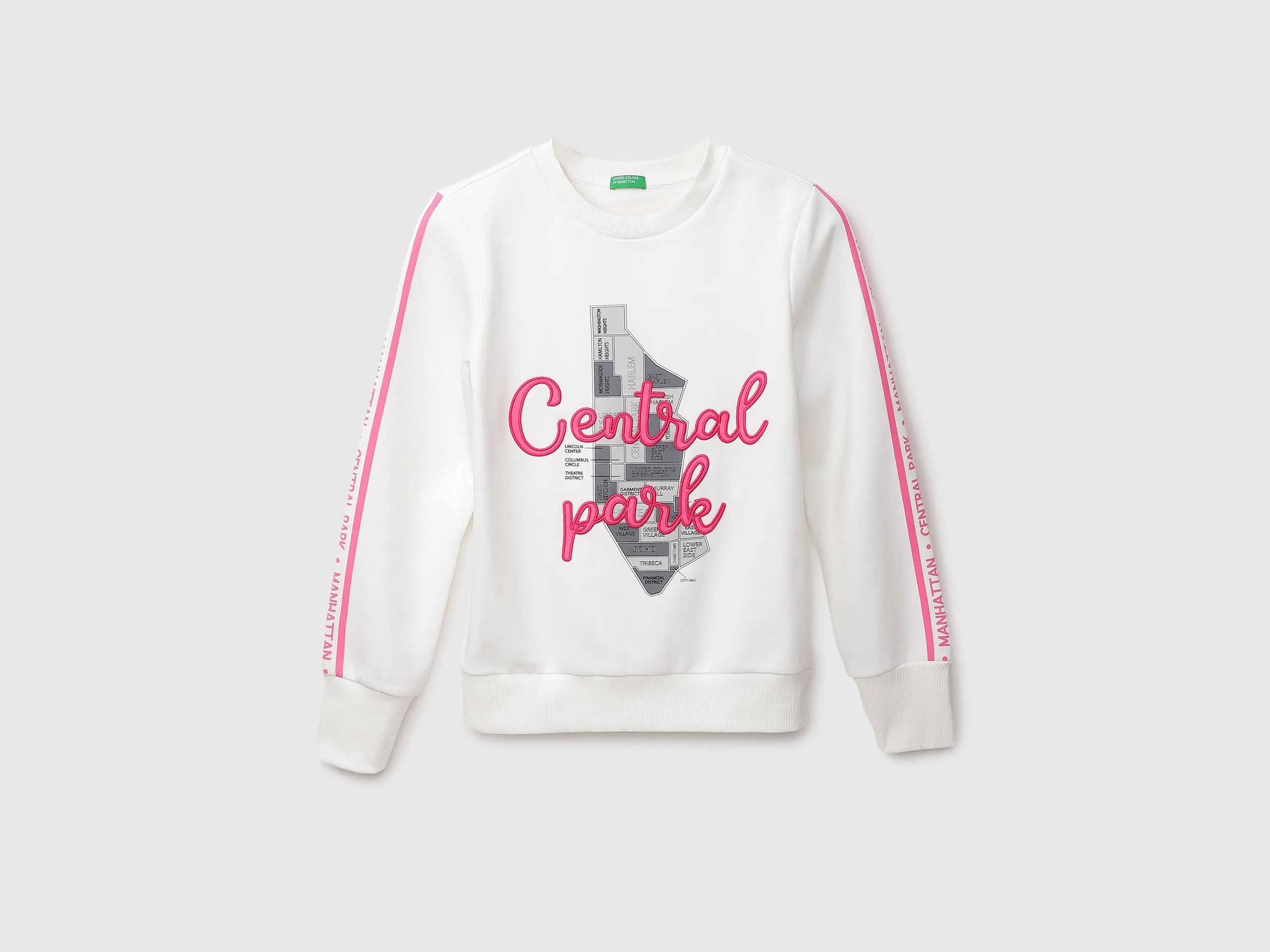 Women White Printed Closed Sweatshirt