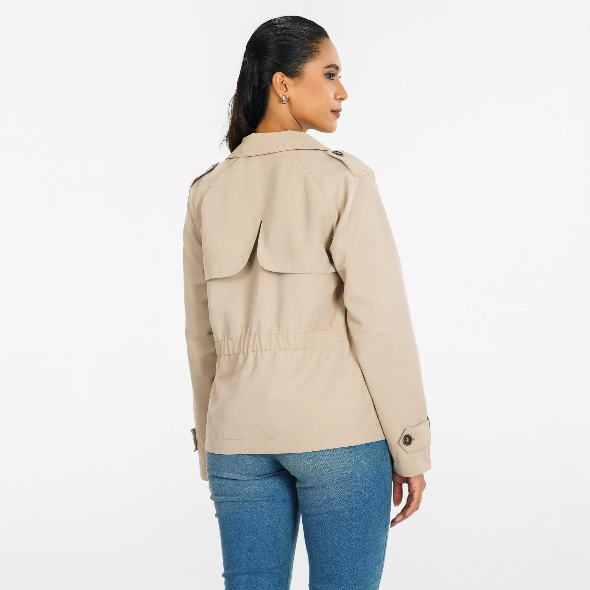 Womens Tan Trench Coat